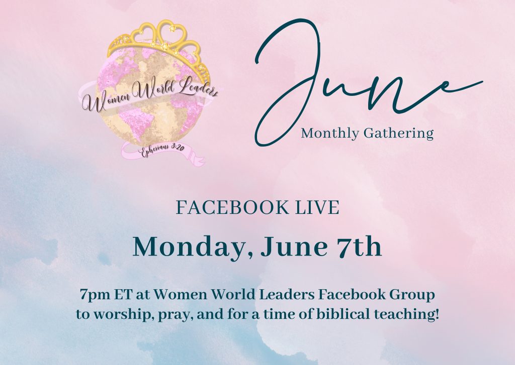 June Monthly Facebook Live Teaching & Worship